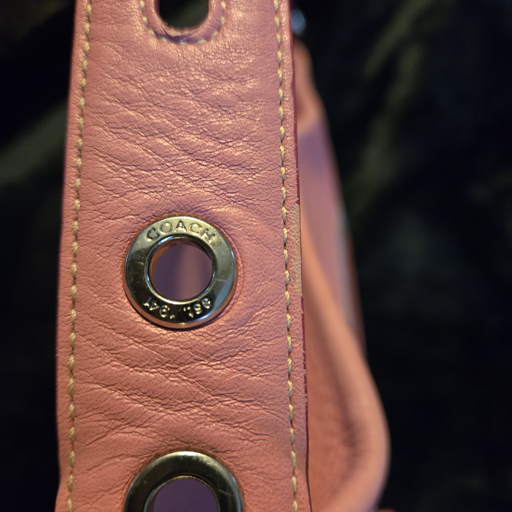 Coach Vintage Soho Pebbled Leather 2 Tone Pink - Picture 6 of 11